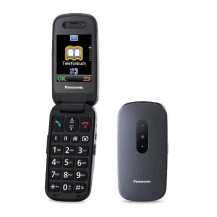PANASONIC KX-TU446 EASY PHONE CLAMSHELL 2.4" TASTI GRANDI AMPIO DISPLAY TASTO SOS COMPATIBILE CON APPARECCHI ACUSTICI GREY