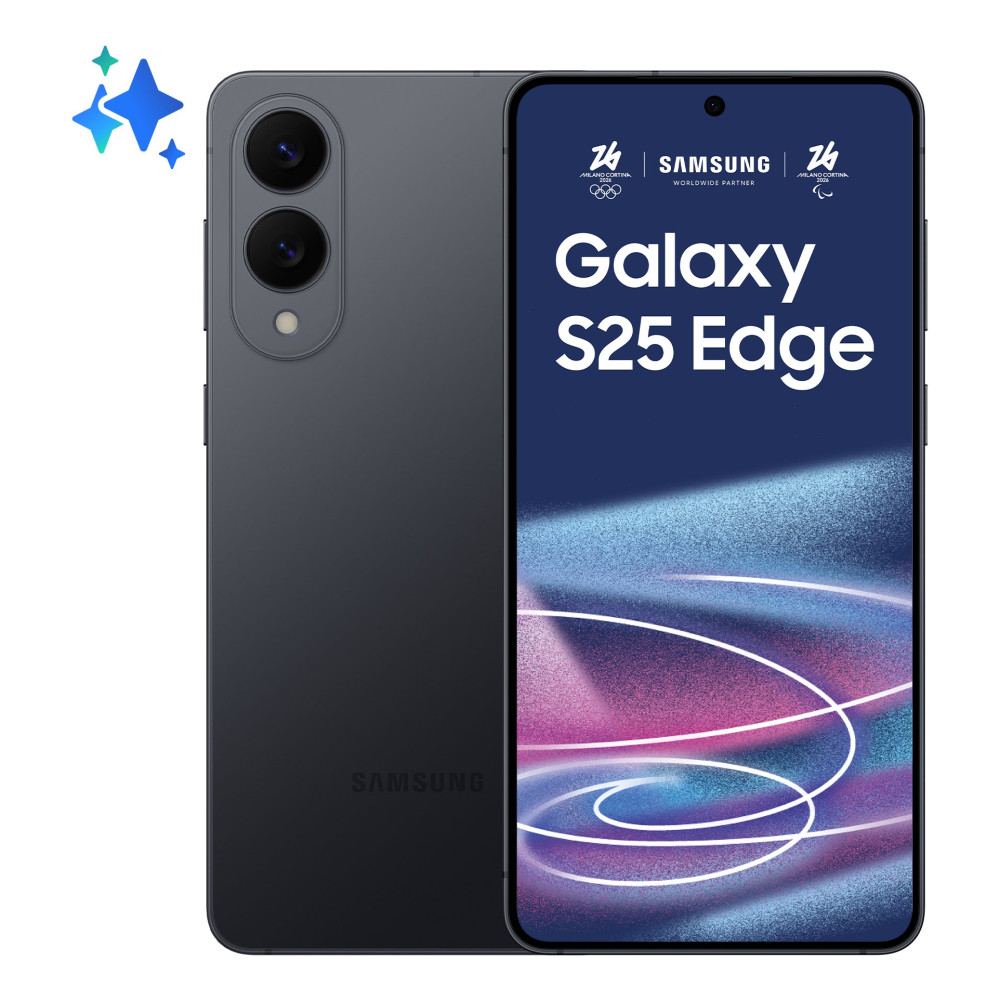 SAMSUNG S937 GALAXY S25 EDGE 5G DUAL SIM 6.7" OCTA CORE 256GB RAM 12GB ITALIA TITANIUM JETBLACK