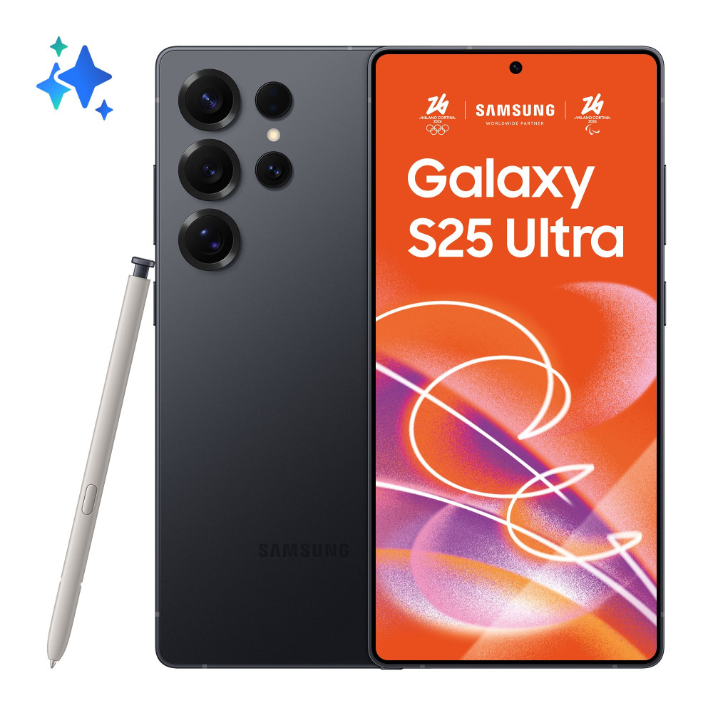 SAMSUNG S938 GALAXY S25 ULTRA 5G DUAL SIM Ai 6.9" OCTA CORE 256GB RAM 12GB 5G EUROPA TITANIUM BLACK