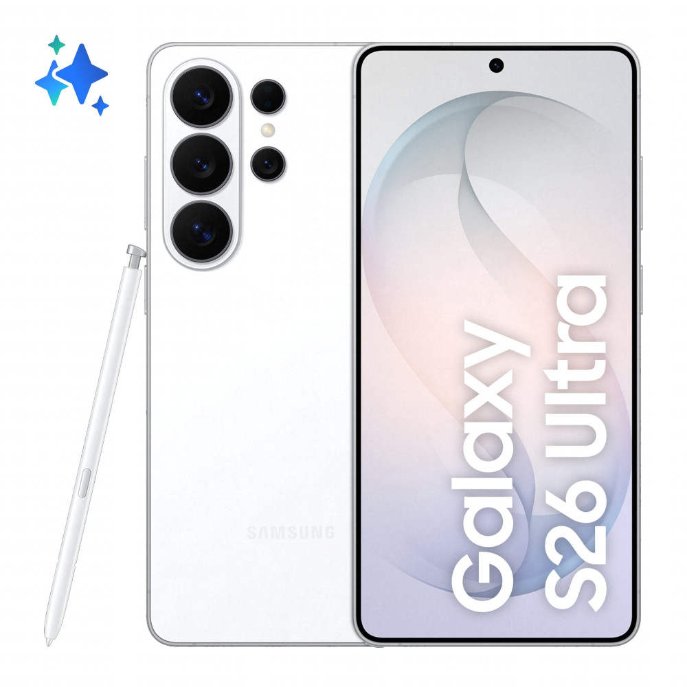 SAMSUNG S948 GALAXY S26 ULTRA AI 5G DUAL SIM 6.9" OCTA CORE 1TB RAM 16GB 5G ITALIA WHITE