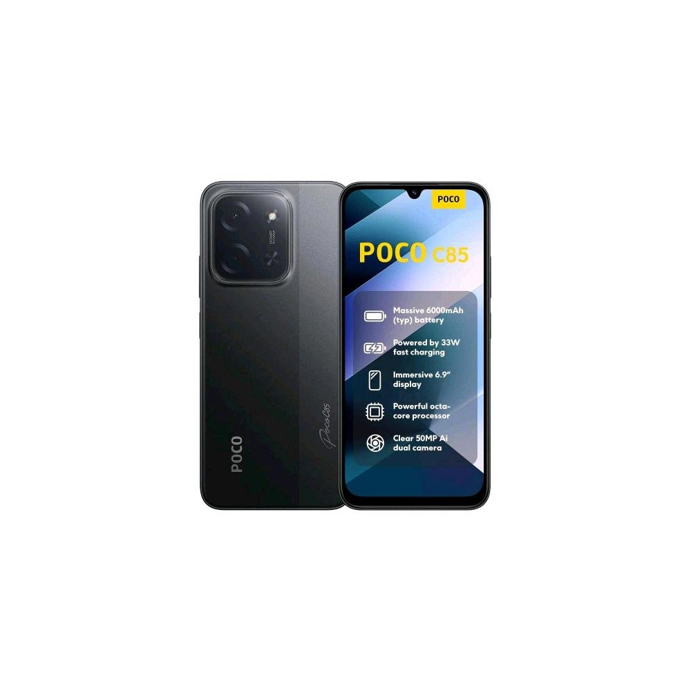 XIAOMI POCO C85 DUAL SIM 6.9" OCTA CORE 128GB RAM 6GB 4G LTE EUROPA BLACK