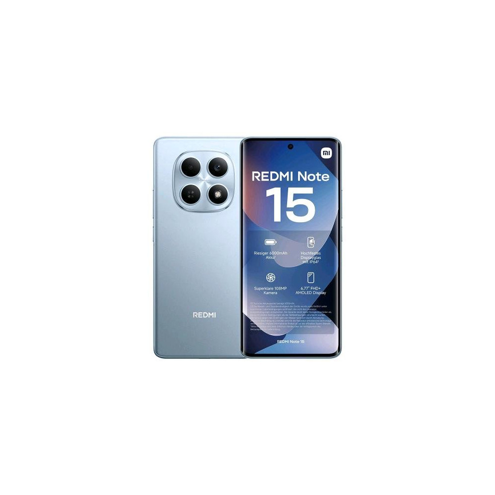 XIAOMI REDMi NOTE 15 DUAL SIM 6.77" OCTA CORE 256GB RAM 8GB 4G LTE NFC EUROPA GLACIER BLUE