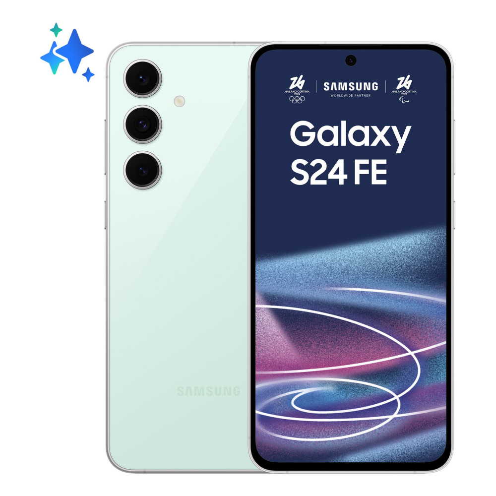 SAMSUNG S721 GALAXY S24 FE 5G DUAL SIM 6.7" OCTA CORE 128GB RAM 8GB AI 5G ITALIA MINT GREEN