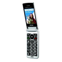 BRONDI AMICO SINCERO+ DUAL SIM 2.4" CLAMSHELL SENIO PHONE TATI GRANDI RETROILLUMINATI TASTO SOS VOLUME AUMENTATO ITALIA GREY