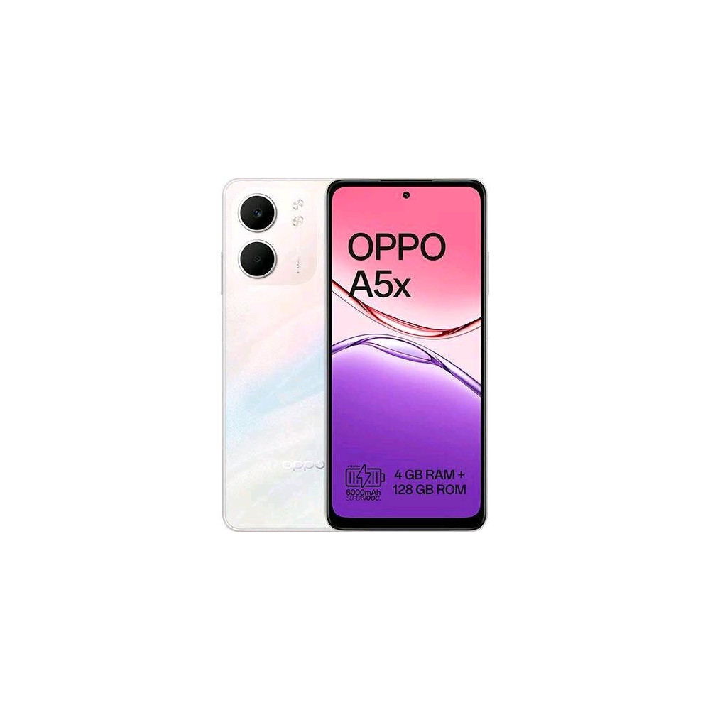 OPPO A5X DUAL SIM 6.67" OCTA CORE 128GB RAM 4GB 4G LTE TIM LASER WHITE