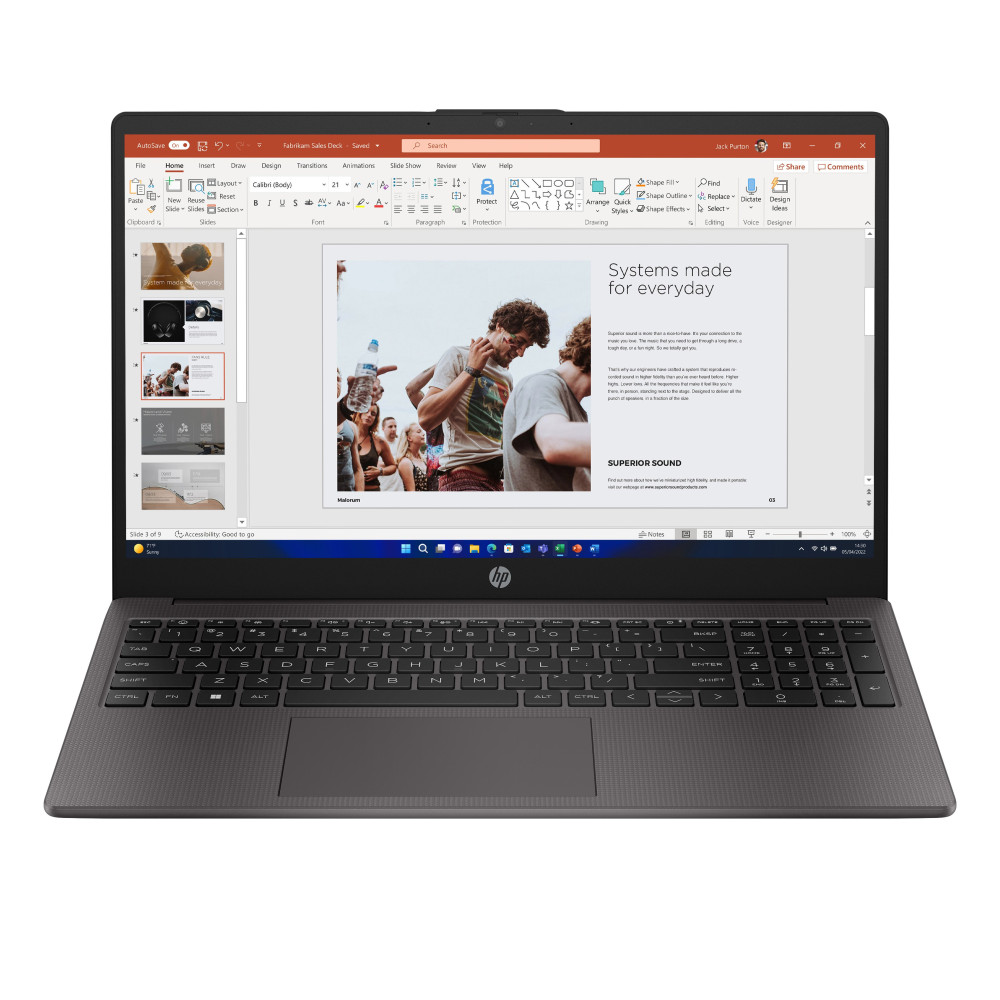 HP G10 AMD Ryzen™ 3 7320U Computer portatile 39,6 cm (15.6") Full HD 8 GB DDR4-SDRAM 256 GB SSD Wi-Fi 6 (802.11ax) Windows 11 Ho