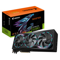 GIGABYTE AORUS GeForce RTX 5080 MASTER 16G Scheda Grafica - 16GB GDDR7, 256 bit, PCI-E 5.0, 2805MHz Core Clock, 3 x DisplayPort,