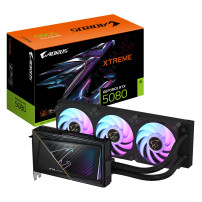 GIGABYTE AORUS GeForce RTX 5080 XTREME WATERFORCE 16G Scheda Grafica - 16GB GDDR7, 256 bit, PCI-E 5.0, 2805MHz Core Clock, 3 x D