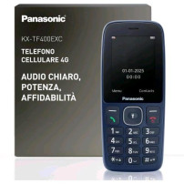 PANASONIC KX-TF400EXC DUAL SIM 2.4" SENIOR PHONE TORCIA LED AUDIO POTENZIATO 4G ITALIA BLU