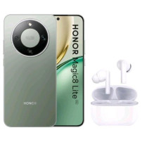HONOR MAGIC 8 LITE 5G DUAL SIM 6.79" OCTA CORE 256GB RAM 8GB 5G TIM MAGIC GREEN + CUFFIE BLUETOOTH HONOR BUDS X7 LITE WHITE