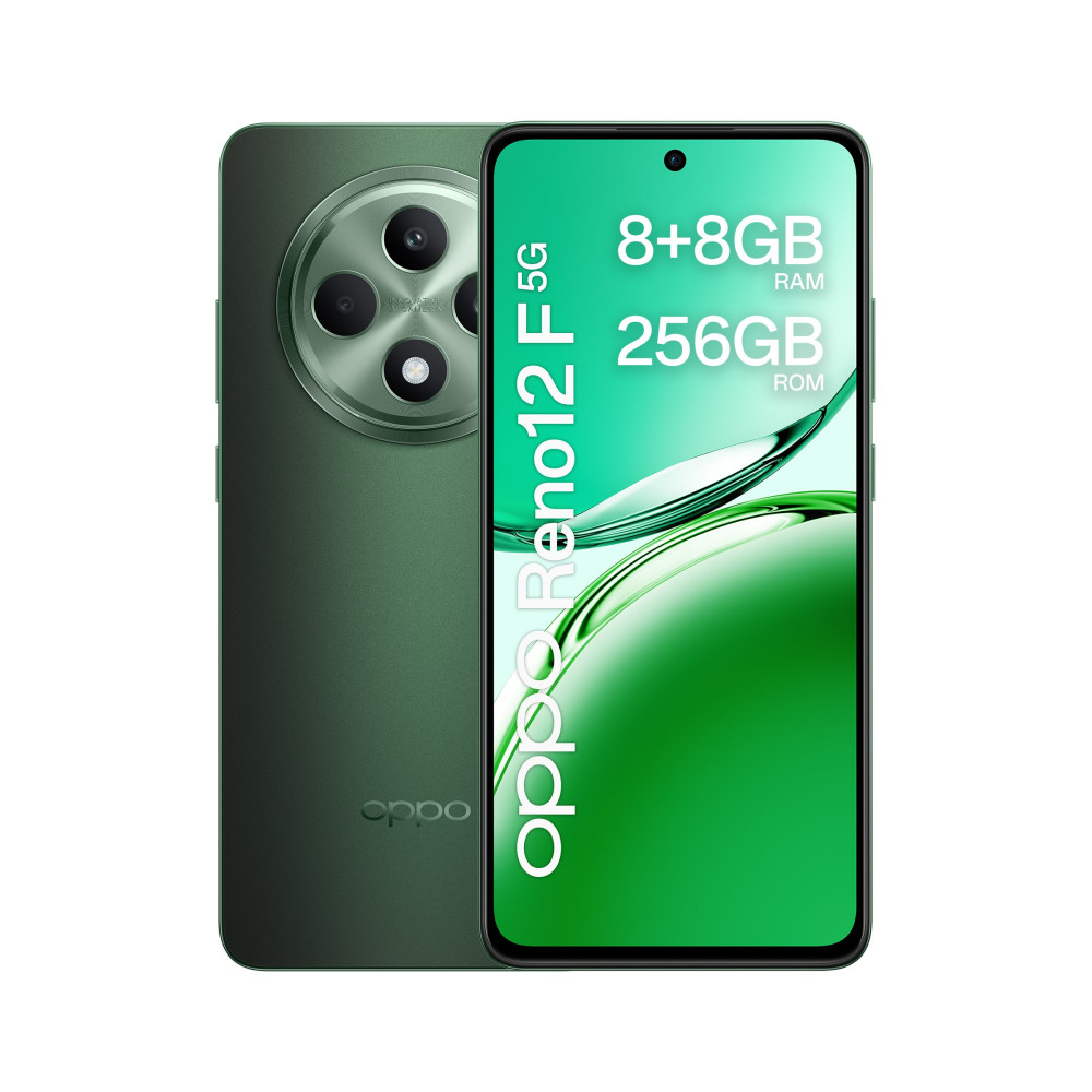 OPPO RENO 12F 5G DUAL SIM 6.67" OCTA CORE 256GB RAM 8GB 5G ITALIA BLACK GREEN