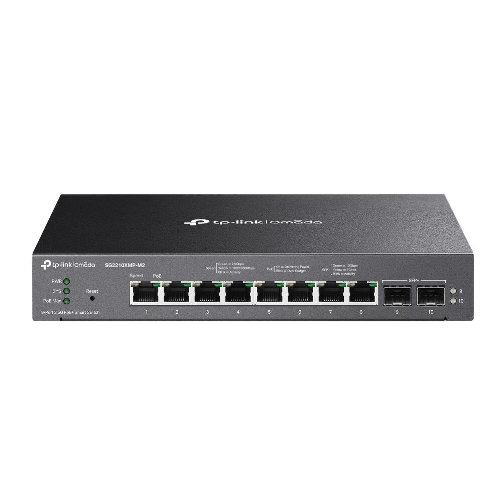 TP-Link Omada SG2210XMP-M2 Switch a 8 porte, 2x SFP+, POE+ TP-Link Omada SG2210XMP-M2 Switch a 8 porte, 2x SFP+, POE+