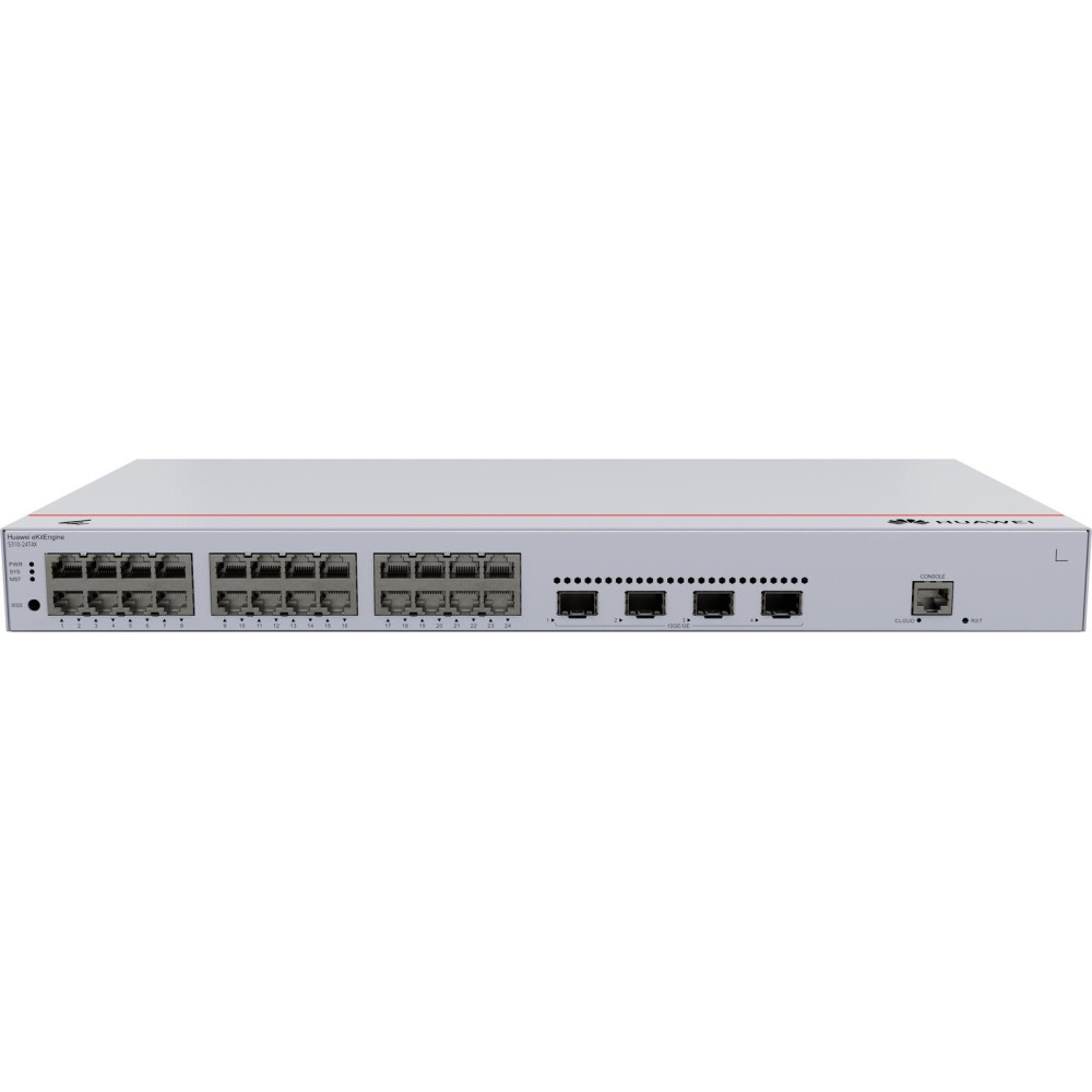 Huawei Ekit Switch S310-24T4X 24x 1GBE SFP/RJ45+ 4X 10GBE SFP+ Gestito L2+ Huawei Ekit Switch S310-24T4X 24x 1GBE SFP/RJ45+ 4X 10GBE SFP+ Gestito L2+
