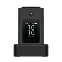 TCL ONETOUCH 4043 4G DUAL SIM 3.2" CLAMSHELL EASY PHONE DOPPIO DISPLAY BASETTA DI RICARICA ITALIA DARK NIGHT GREY