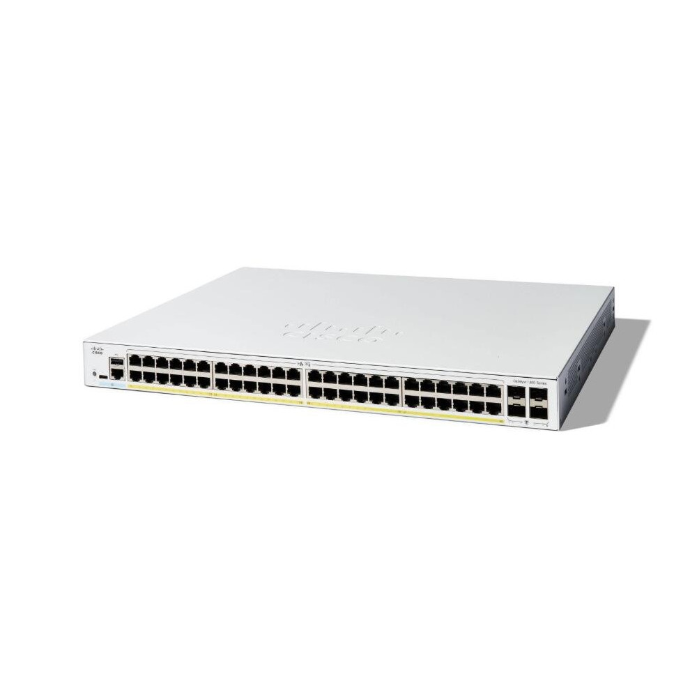Cisco Catalyst 1300-48FP-4G Switch 24x 1GBE + 4x 1GBE SFP L3 Gestito Cisco Catalyst 1300-48FP-4G Switch 24x 1GBE + 4x 1GBE SFP L3 Gestito
