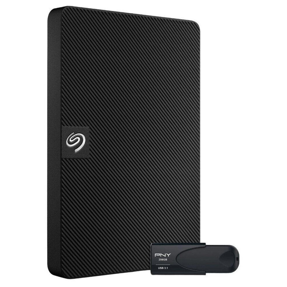 Distruggi rigidi esterni Seagate 4 TB HDD (STKM4000400) + PNY ALLEGE 4 Stick 256GB