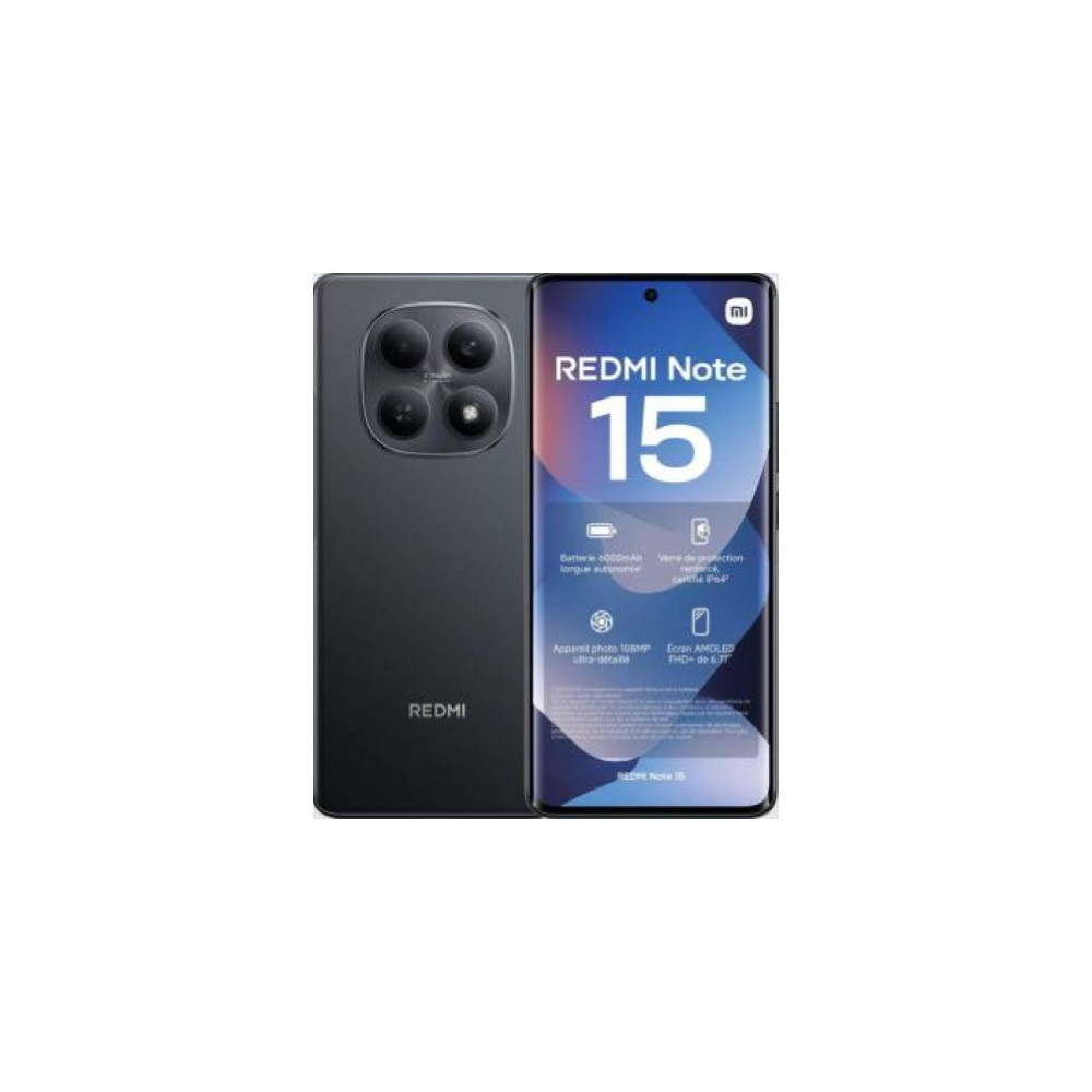 XIAOMI REDMI NOTE 15 6+128GB 6.77" BLACK ITALIA