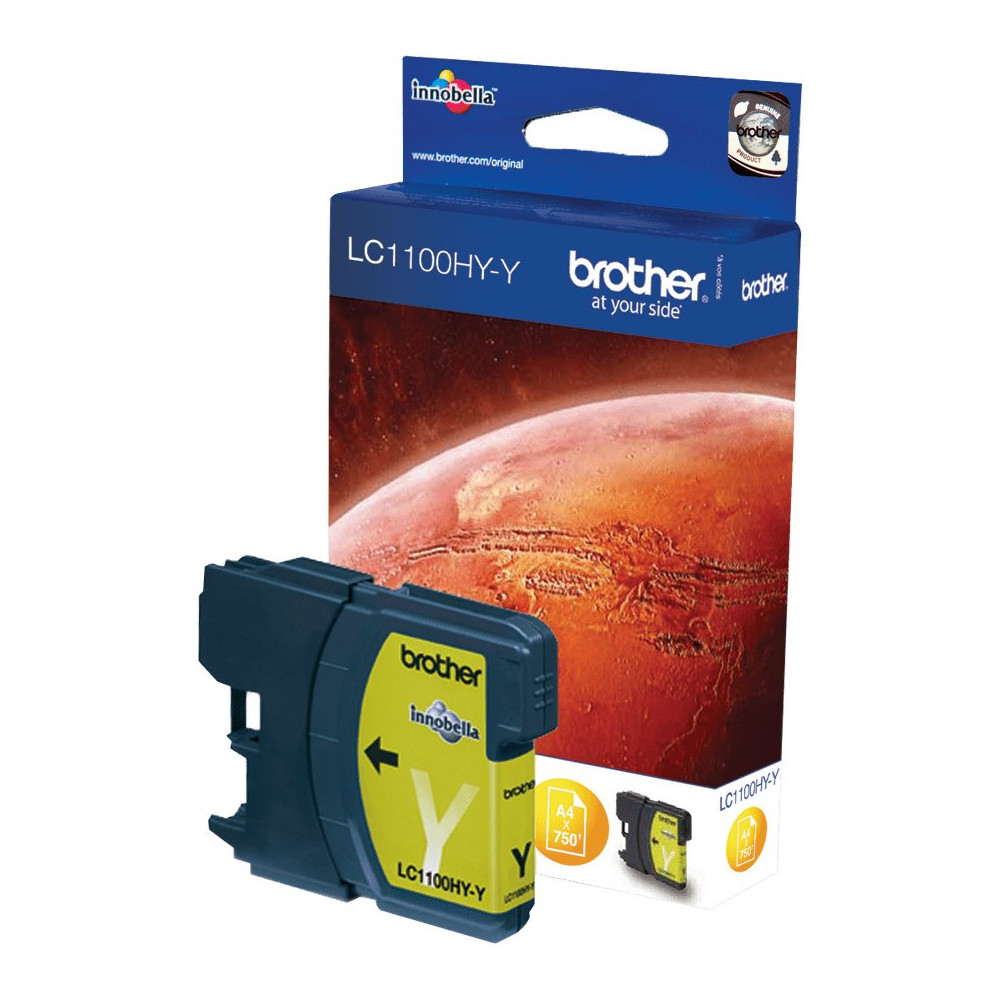 Brother LC1100HYY cartuccia d'inchiostro 1 pz Originale Resa elevata (XL) Giallo Brother LC1100HYY cartuccia d'inchiostro 1 pz Originale Resa elevata (XL) Giallo