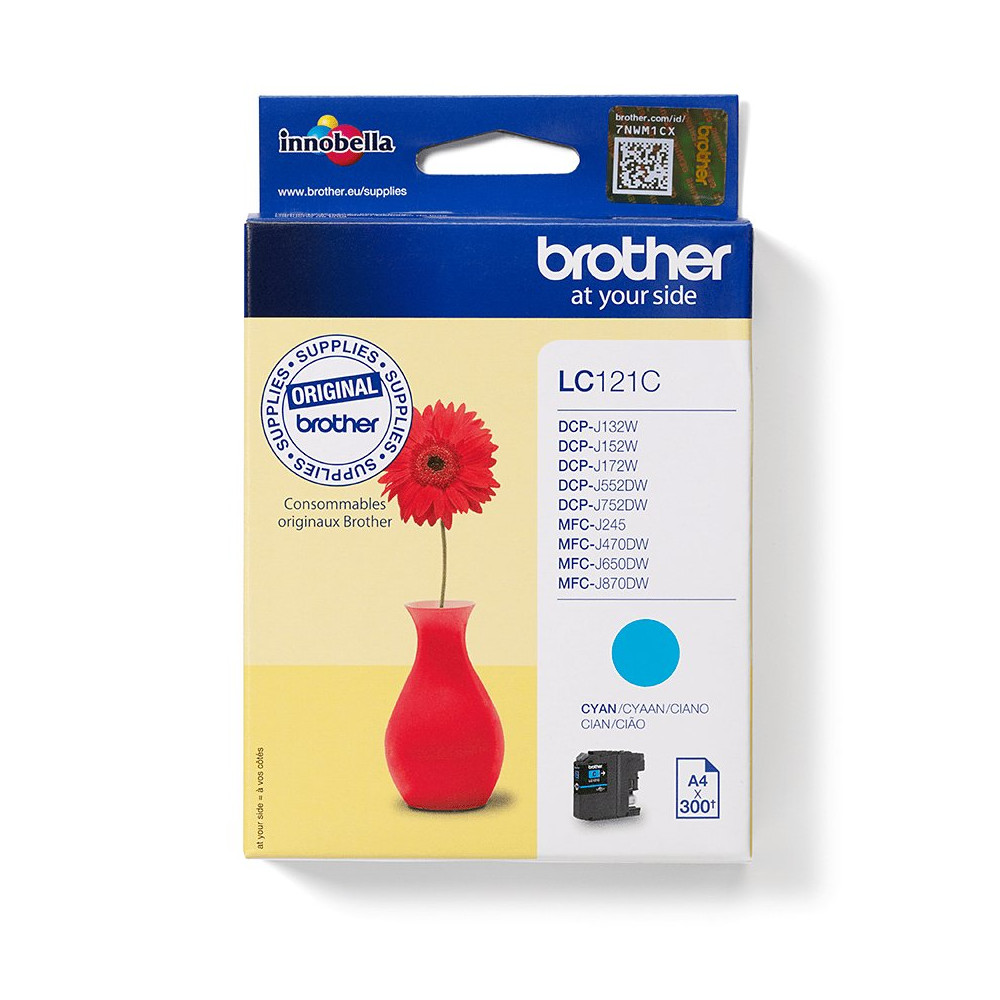 Brother LC121C cartuccia d'inchiostro 1 pz Originale Ciano Brother LC121C cartuccia d'inchiostro 1 pz Originale Ciano