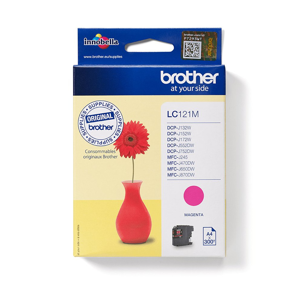 Brother LC121M cartuccia d'inchiostro 1 pz Originale Magenta Brother LC121M cartuccia d'inchiostro 1 pz Originale Magenta