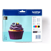 Brother LC123VALBPDR cartuccia d'inchiostro 1 pz Originale Nero, Ciano, Magenta, Giallo