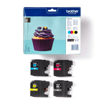 Brother LC123VALBPDR cartuccia d'inchiostro 1 pz Originale Nero, Ciano, Magenta, Giallo
