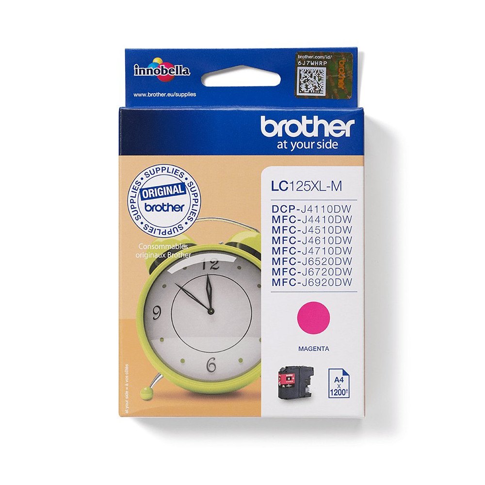 Brother LC125XLM cartuccia d'inchiostro 1 pz Originale Magenta Brother LC125XLM cartuccia d'inchiostro 1 pz Originale Magenta