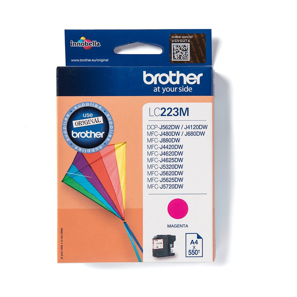 Brother LC223M cartuccia d'inchiostro 1 pz Originale Magenta Brother LC223M cartuccia d'inchiostro 1 pz Originale Magenta
