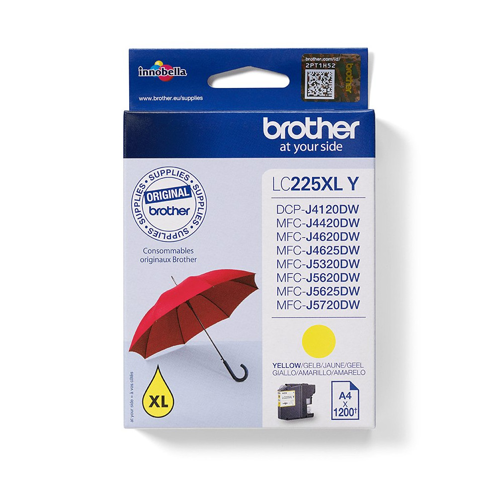 Brother LC225XLY cartuccia d'inchiostro 1 pz Originale Brother LC225XLY cartuccia d'inchiostro 1 pz Originale