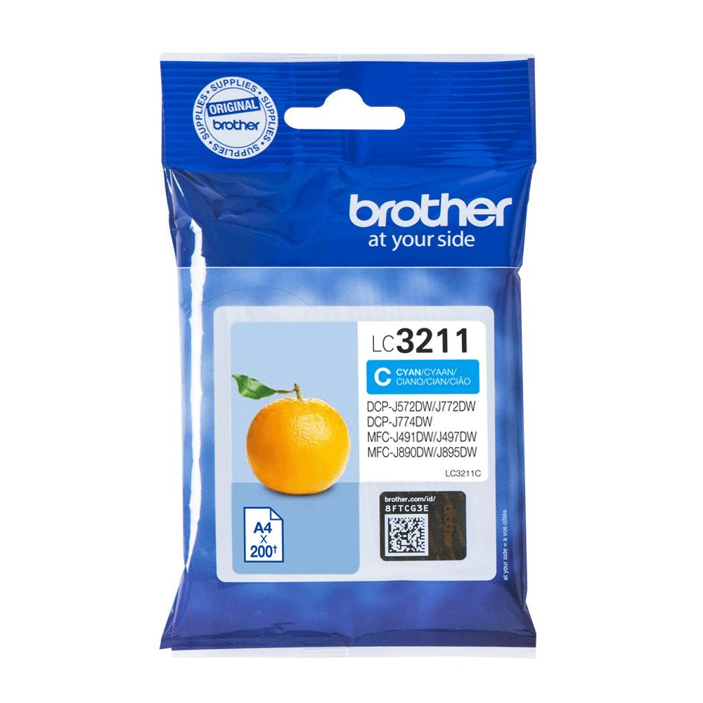 Brother LC3211C cartuccia d'inchiostro 1 pz Originale Ciano Brother LC3211C cartuccia d'inchiostro 1 pz Originale Ciano