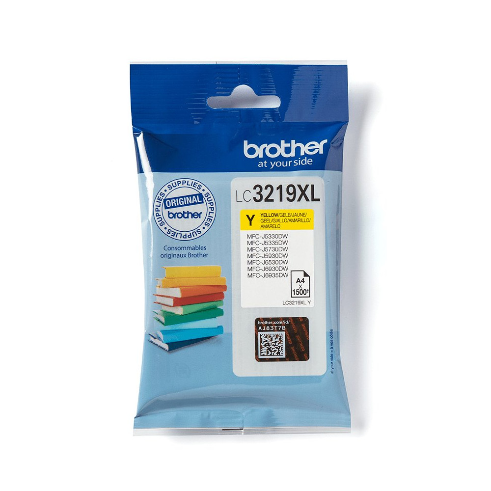 Brother LC3219XLY cartuccia d'inchiostro 1 pz Originale Giallo