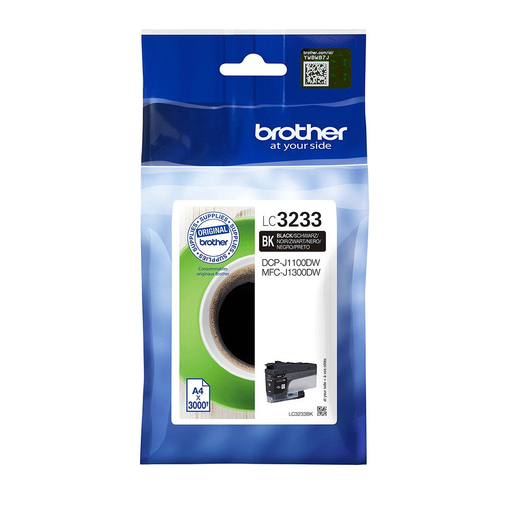 Brother LC3233BK cartuccia d'inchiostro 1 pz Originale Nero Brother LC3233BK cartuccia d'inchiostro 1 pz Originale Nero