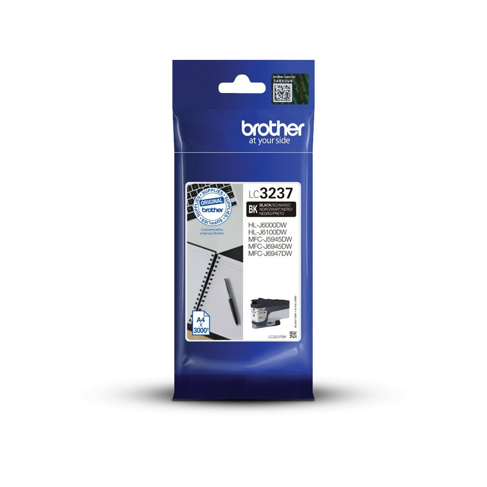 Brother LC3237BK cartuccia d'inchiostro 1 pz Originale Nero Brother LC3237BK cartuccia d'inchiostro 1 pz Originale Nero