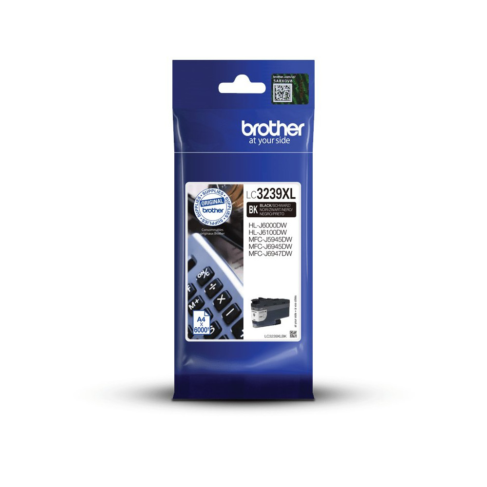 Brother LC-3239XLBK cartuccia d'inchiostro 1 pz Originale Resa elevata (XL) Nero Brother LC-3239XLBK cartuccia d'inchiostro 1 pz Originale Resa elevata (XL) Nero