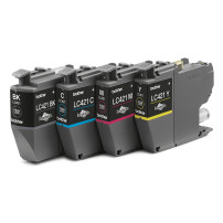 Brother LC421VALDR cartuccia d'inchiostro 4 pz Originale Nero, Ciano, Magenta, Giallo