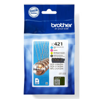 Brother LC421VALDR cartuccia d'inchiostro 4 pz Originale Nero, Ciano, Magenta, Giallo