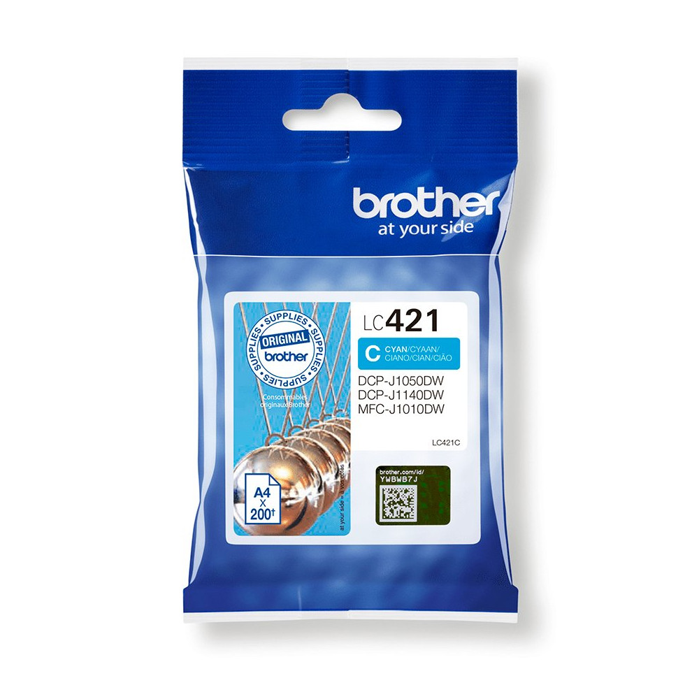 Brother LC421C cartuccia d'inchiostro 1 pz Originale Ciano Brother LC421C cartuccia d'inchiostro 1 pz Originale Ciano