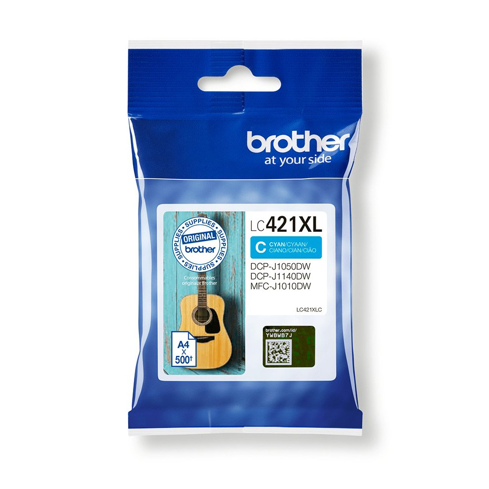 Brother LC-421XLC cartuccia d'inchiostro 1 pz Originale Resa elevata (XL) Ciano Brother LC-421XLC cartuccia d'inchiostro 1 pz Originale Resa elevata (XL) Ciano