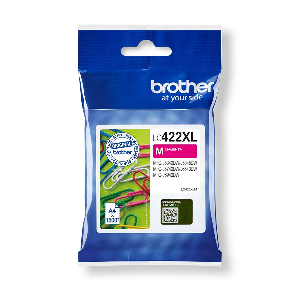 Brother LC422XLM cartuccia d'inchiostro 1 pz Originale Magenta Brother LC422XLM cartuccia d'inchiostro 1 pz Originale Magenta