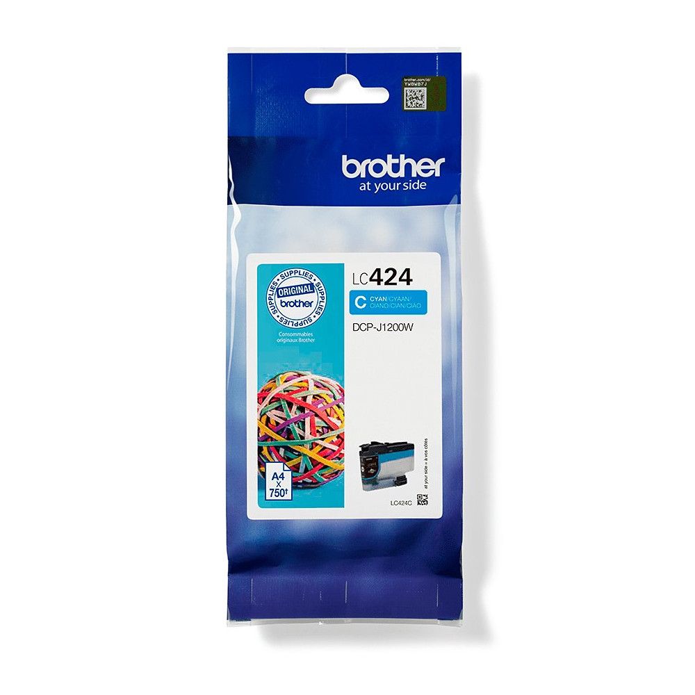 Brother LC424C cartuccia d'inchiostro 1 pz Originale Ciano Brother LC424C cartuccia d'inchiostro 1 pz Originale Ciano
