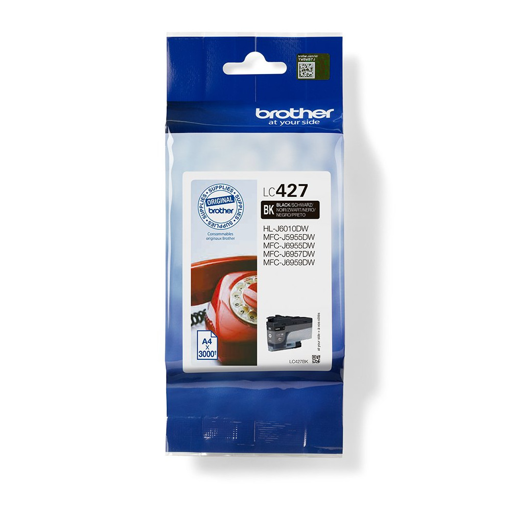 Brother LC427BK cartuccia d'inchiostro 1 pz Originale Nero Brother LC427BK cartuccia d'inchiostro 1 pz Originale Nero