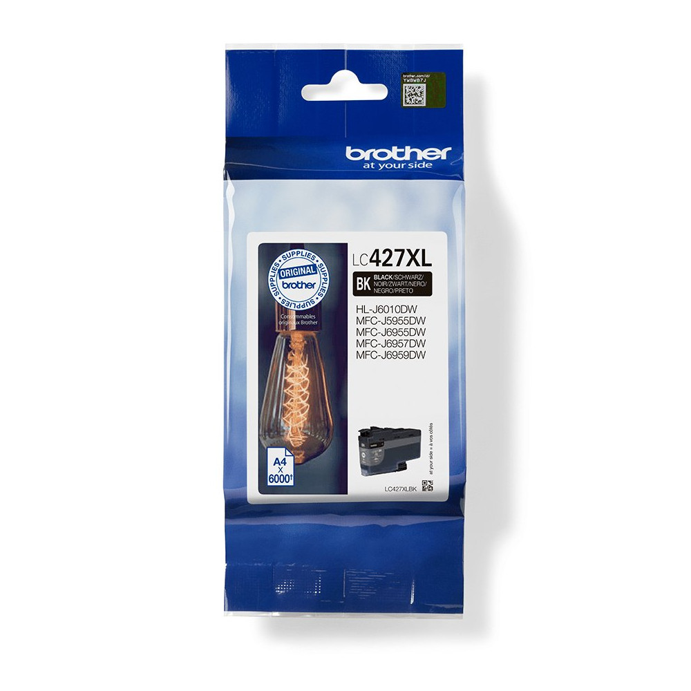 Brother LC427XLBK cartuccia d'inchiostro 1 pz Originale Nero Brother LC427XLBK cartuccia d'inchiostro 1 pz Originale Nero