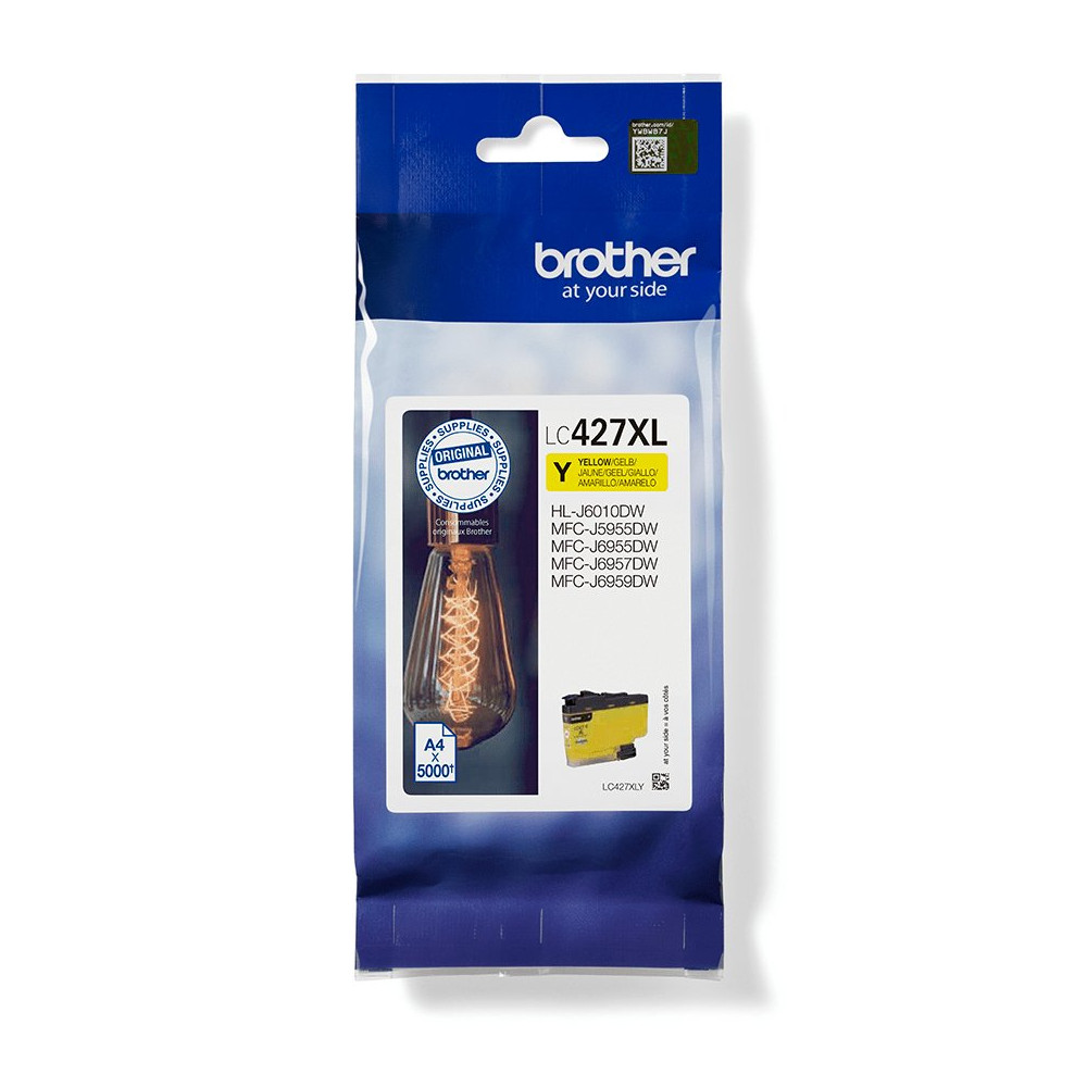 Brother LC427XLY cartuccia d'inchiostro 1 pz Originale Giallo Brother LC427XLY cartuccia d'inchiostro 1 pz Originale Giallo