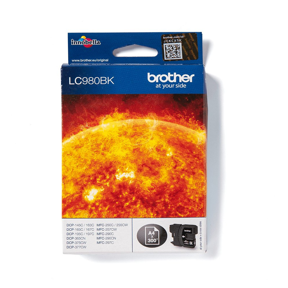 Brother LC980BK cartuccia d'inchiostro 1 pz Originale Nero Brother LC980BK cartuccia d'inchiostro 1 pz Originale Nero