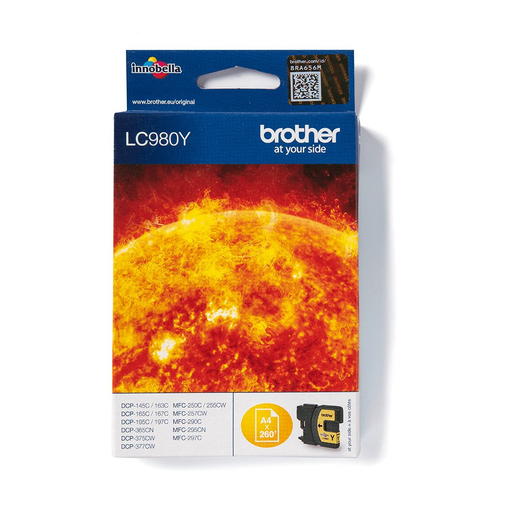 Brother LC980Y cartuccia d'inchiostro 1 pz Originale Giallo Brother LC980Y cartuccia d'inchiostro 1 pz Originale Giallo