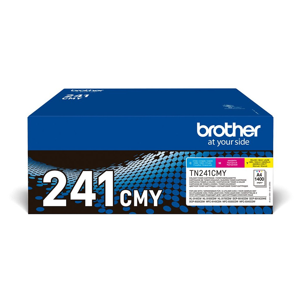 Brother TN-241CMY cartuccia toner 3 pz Originale Ciano, Magenta, Giallo Brother TN-241CMY cartuccia toner 3 pz Originale Ciano, Magenta, Giallo