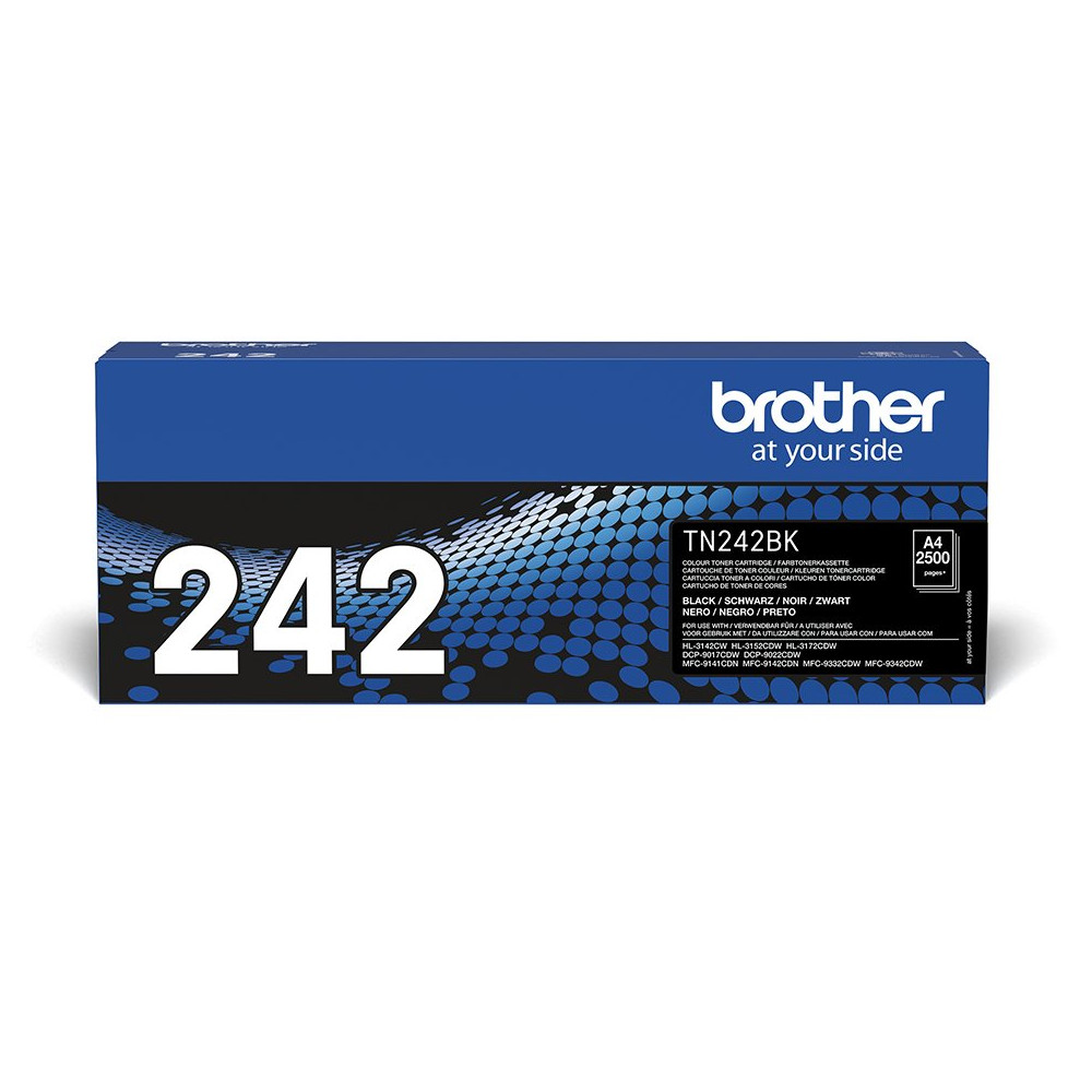Brother TN-242BK cartuccia toner 1 pz Originale Nero Brother TN-242BK cartuccia toner 1 pz Originale Nero