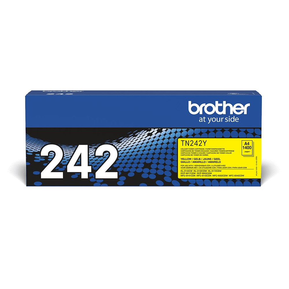 Brother TN-242Y cartuccia toner 1 pz Originale Giallo Brother TN-242Y cartuccia toner 1 pz Originale Giallo