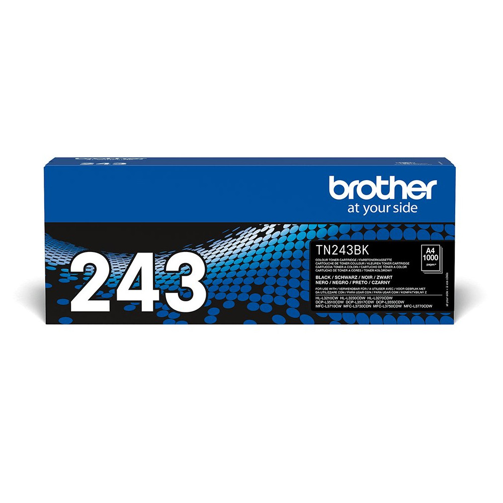 Brother TN-243BK cartuccia toner 1 pz Originale Nero Brother TN-243BK cartuccia toner 1 pz Originale Nero