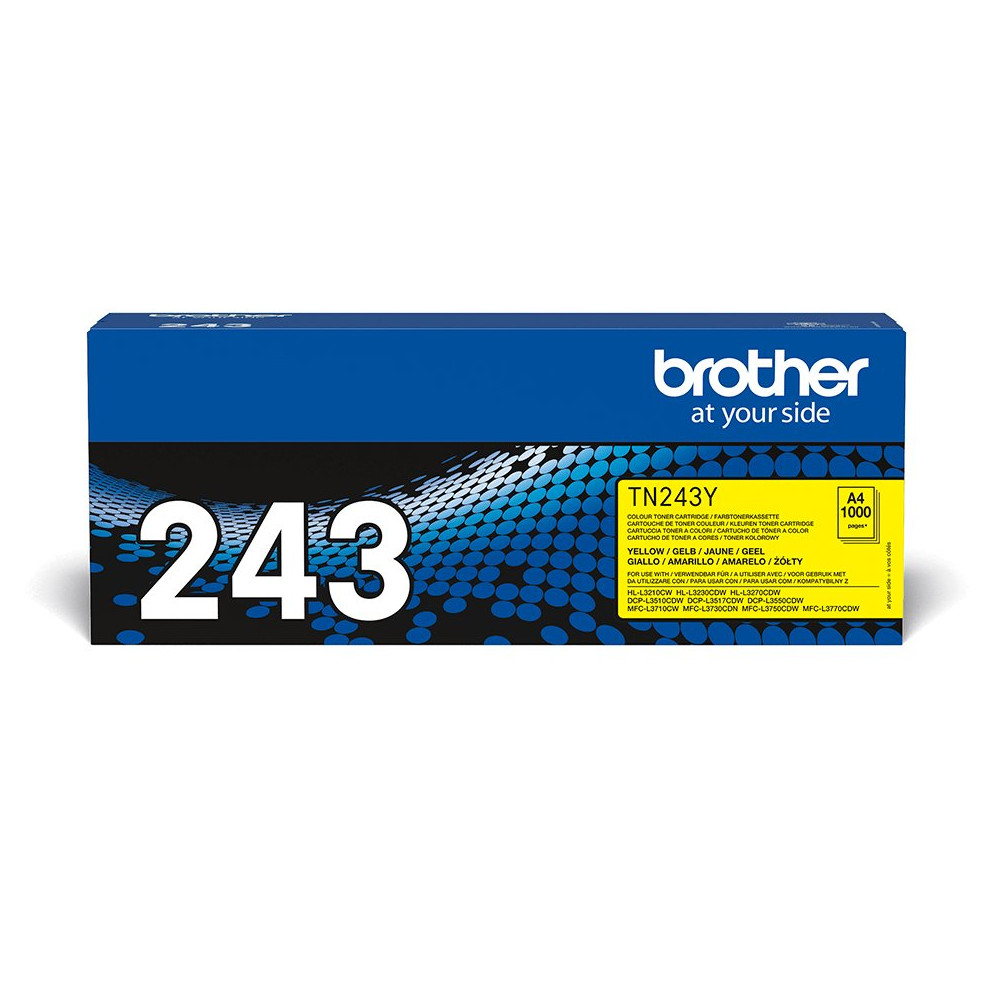 Brother TN-243Y cartuccia toner 1 pz Originale Giallo Brother TN-243Y cartuccia toner 1 pz Originale Giallo
